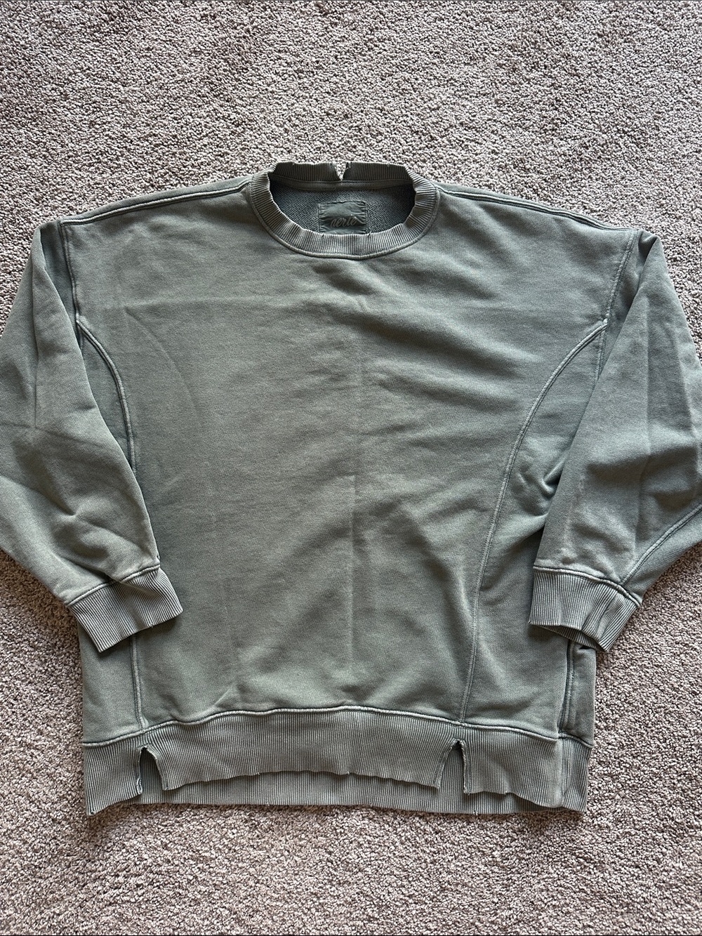 aerie Olive Green Crewneck Sweater